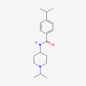 molecular formula C18H28N2O B5039696 4-isopropyl-N-(1-isopropyl-4-piperidinyl)benzamide 