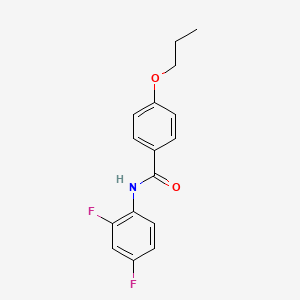 molecular formula C16H15F2NO2 B5039718 N-(2,4-difluorophenyl)-4-propoxybenzamide 