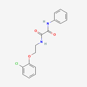 molecular formula C16H15ClN2O3 B5039736 N-[2-(2-chlorophenoxy)ethyl]-N'-phenylethanediamide 