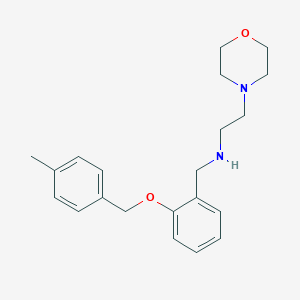 molecular formula C21H28N2O2 B503977 N-{2-[(4-methylbenzyl)oxy]benzyl}-2-(morpholin-4-yl)ethanamine 