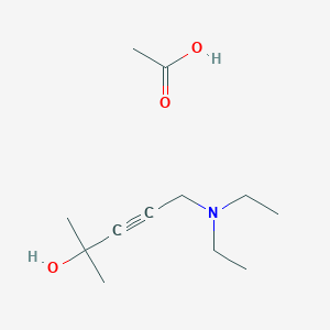5-(diethylamino)-2-methyl-3-pentyn-2-ol acetate (salt)