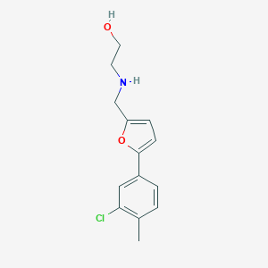 2-({[5-(3-Chloro-4-methylphenyl)-2-furyl]methyl}amino)ethanol