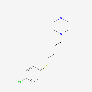 molecular formula C15H23ClN2S B5039863 1-{4-[(4-chlorophenyl)thio]butyl}-4-methylpiperazine 