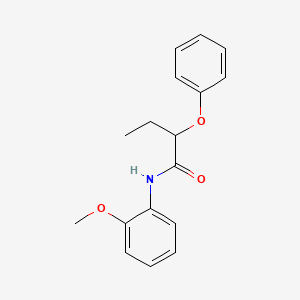 molecular formula C17H19NO3 B5039878 N-(2-methoxyphenyl)-2-phenoxybutanamide 
