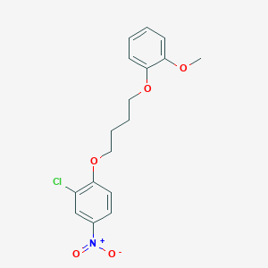 molecular formula C17H18ClNO5 B5039890 2-chloro-1-[4-(2-methoxyphenoxy)butoxy]-4-nitrobenzene 