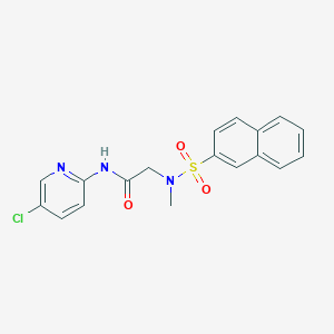 N-(5-chloropyridin-2-yl)-2-[methyl(naphthalen-2-ylsulfonyl)amino]acetamide