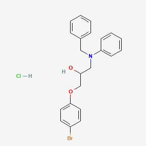 molecular formula C22H23BrClNO2 B5040022 1-[benzyl(phenyl)amino]-3-(4-bromophenoxy)-2-propanol hydrochloride 