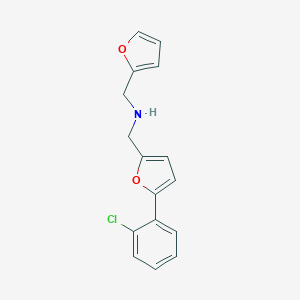 {[5-(2-Chlorophenyl)-2-furyl]methyl}(2-furylmethyl)amine