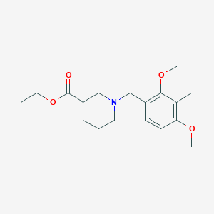 ethyl 1-(2,4-dimethoxy-3-methylbenzyl)-3-piperidinecarboxylate