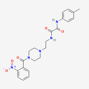 N'-(4-methylphenyl)-N-[2-[4-(2-nitrobenzoyl)piperazin-1-yl]ethyl]oxamide