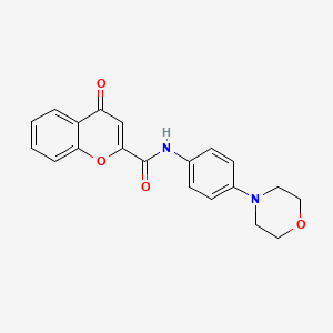 molecular formula C20H18N2O4 B5040125 N-(4-morpholin-4-ylphenyl)-4-oxochromene-2-carboxamide 