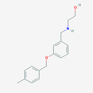 molecular formula C17H21NO2 B504013 2-({3-[(4-Methylbenzyl)oxy]benzyl}amino)ethanol 
