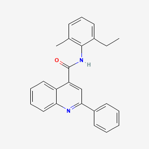 molecular formula C25H22N2O B5040148 N-(2-ethyl-6-methylphenyl)-2-phenylquinoline-4-carboxamide 