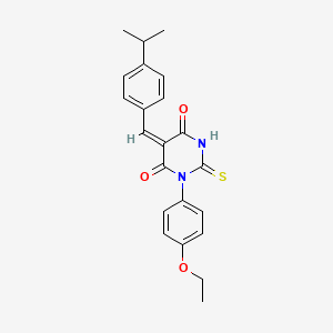 1-(4-ethoxyphenyl)-5-(4-isopropylbenzylidene)-2-thioxodihydro-4,6(1H,5H)-pyrimidinedione