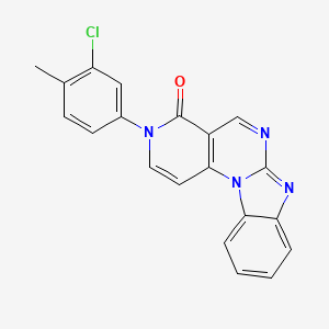 molecular formula C20H13ClN4O B5040184 5-(3-chloro-4-methylphenyl)-1,5,9,11-tetrazatetracyclo[8.7.0.02,7.012,17]heptadeca-2(7),3,8,10,12,14,16-heptaen-6-one 