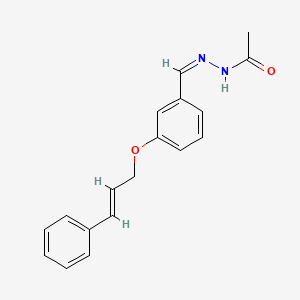 N'-{3-[(3-phenyl-2-propen-1-yl)oxy]benzylidene}acetohydrazide