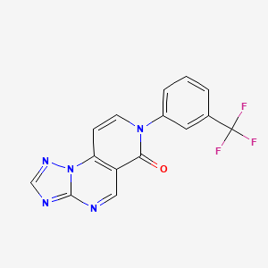 7-[3-(trifluoromethyl)phenyl]pyrido[3,4-e][1,2,4]triazolo[1,5-a]pyrimidin-6(7H)-one