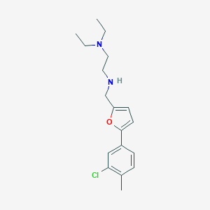 molecular formula C18H25ClN2O B504026 N'-{[5-(3-chloro-4-methylphenyl)furan-2-yl]methyl}-N,N-diethylethane-1,2-diamine 