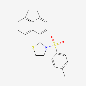 2-(1,2-DIHYDROACENAPHTHYLEN-5-YL)-3-(4-METHYLBENZENESULFONYL)-1,3-THIAZOLIDINE