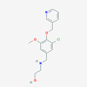 2-{[3-Chloro-5-methoxy-4-(pyridin-3-ylmethoxy)benzyl]amino}ethanol