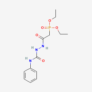 molecular formula C13H20N3O5P B5040320 Diethyl ({[(phenylcarbamoyl)amino]carbamoyl}methyl)phosphonate 