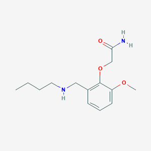 molecular formula C14H22N2O3 B504035 2-{2-[(Butylamino)methyl]-6-methoxyphenoxy}acetamide 