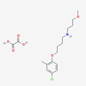 molecular formula C17H26ClNO6 B5040353 4-(4-chloro-2-methylphenoxy)-N-(3-methoxypropyl)butan-1-amine;oxalic acid 