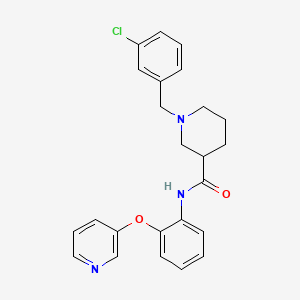 1-(3-chlorobenzyl)-N-[2-(3-pyridinyloxy)phenyl]-3-piperidinecarboxamide