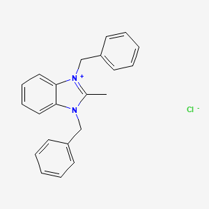 1,3-dibenzyl-2-methyl-1H-3,1-benzimidazol-3-ium chloride