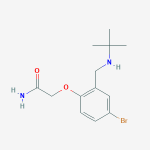 2-{4-Bromo-2-[(tert-butylamino)methyl]phenoxy}acetamide