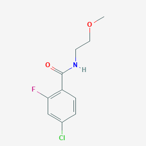 4-chloro-2-fluoro-N-(2-methoxyethyl)benzamide