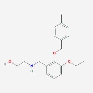 molecular formula C19H25NO3 B504040 2-({3-Ethoxy-2-[(4-methylbenzyl)oxy]benzyl}amino)ethanol 