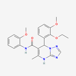 7-(2-ethoxy-3-methoxyphenyl)-N-(2-methoxyphenyl)-5-methyl-4,7-dihydro[1,2,4]triazolo[1,5-a]pyrimidine-6-carboxamide