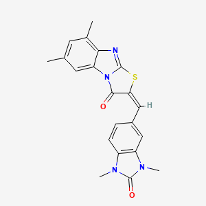 2-[(1,3-dimethyl-2-oxo-2,3-dihydro-1H-benzimidazol-5-yl)methylene]-6,8-dimethyl[1,3]thiazolo[3,2-a]benzimidazol-3(2H)-one