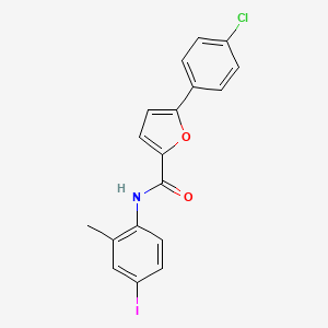 molecular formula C18H13ClINO2 B5040469 5-(4-chlorophenyl)-N-(4-iodo-2-methylphenyl)-2-furamide 