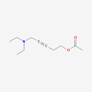 5-(Diethylamino)pent-3-ynyl acetate