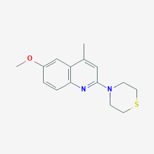 4-(6-Methoxy-4-methylquinolin-2-yl)thiomorpholine