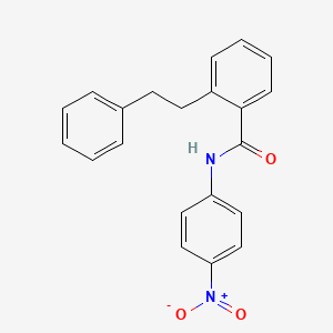 molecular formula C21H18N2O3 B5040534 N-(4-nitrophenyl)-2-(2-phenylethyl)benzamide 