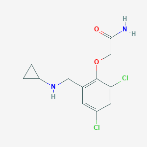 2-{2,4-Dichloro-6-[(cyclopropylamino)methyl]phenoxy}acetamide