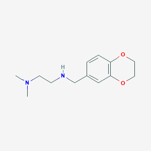 molecular formula C13H20N2O2 B504057 N'-(2,3-dihydro-1,4-benzodioxin-6-ylmethyl)-N,N-dimethylethane-1,2-diamine 
