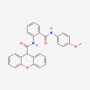 N-{2-[(4-methoxyphenyl)carbamoyl]phenyl}-9H-xanthene-9-carboxamide