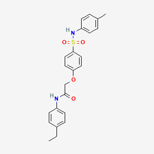 N-(4-ethylphenyl)-2-(4-{[(4-methylphenyl)amino]sulfonyl}phenoxy)acetamide