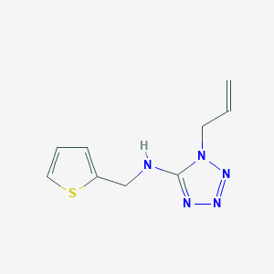 molecular formula C9H11N5S B504063 1-prop-2-enyl-N-(thiophen-2-ylmethyl)tetrazol-5-amine CAS No. 878424-54-5