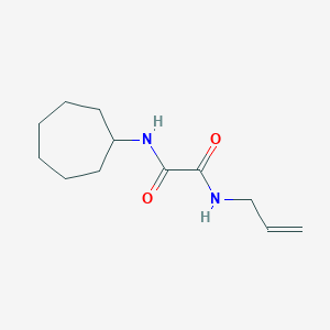 molecular formula C12H20N2O2 B5040631 N'-cycloheptyl-N-prop-2-enyloxamide 