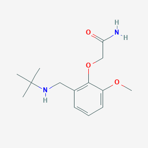 molecular formula C14H22N2O3 B504064 2-{2-[(Tert-butylamino)methyl]-6-methoxyphenoxy}acetamide 