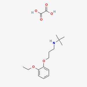 molecular formula C17H27NO6 B5040643 N-[3-(2-ethoxyphenoxy)propyl]-2-methylpropan-2-amine;oxalic acid 