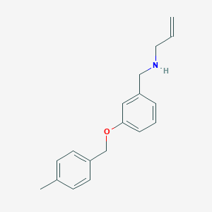 molecular formula C18H21NO B504066 N-allyl-N-{3-[(4-methylbenzyl)oxy]benzyl}amine 