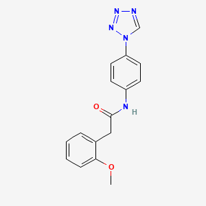 molecular formula C16H15N5O2 B5040661 2-(2-methoxyphenyl)-N-[4-(1H-tetrazol-1-yl)phenyl]acetamide 