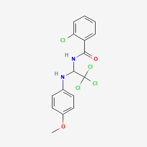 2-chloro-N-{2,2,2-trichloro-1-[(4-methoxyphenyl)amino]ethyl}benzamide