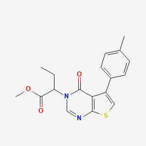 methyl 2-[5-(4-methylphenyl)-4-oxothieno[2,3-d]pyrimidin-3(4H)-yl]butanoate